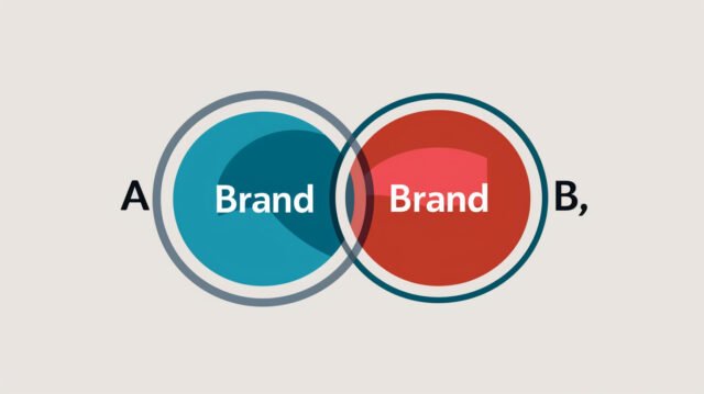 Venn diagram illustrating the concept of shared audience in brand partnerships