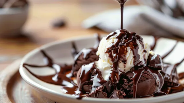 A-close-up-of-Buffalo-Wild-Wings-Triple-Chocolate-Meltdown-dessert