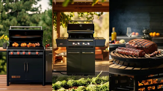 A selection of top-rated grills from Home Depot 4th of July sale, including gas, charcoal, and pellet options