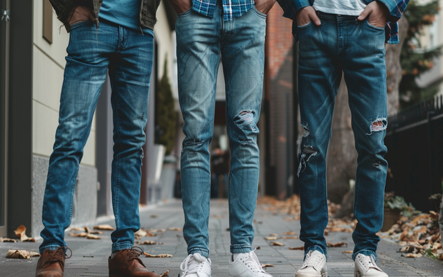 American Eagle men's jeans in various washes and fits