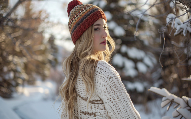 American Eagle sweater styled for a cozy winter look