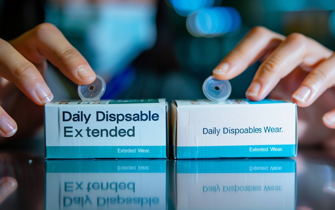 Comparing daily disposable and extended wear contact lenses