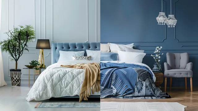 Comparison of price tags from Overstock and Bed Bath & Beyond