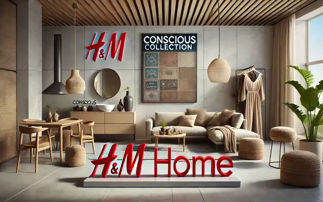 H&M Home Conscious Collection products made from recycled materials