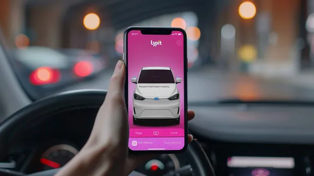 Lyft app promo code input field