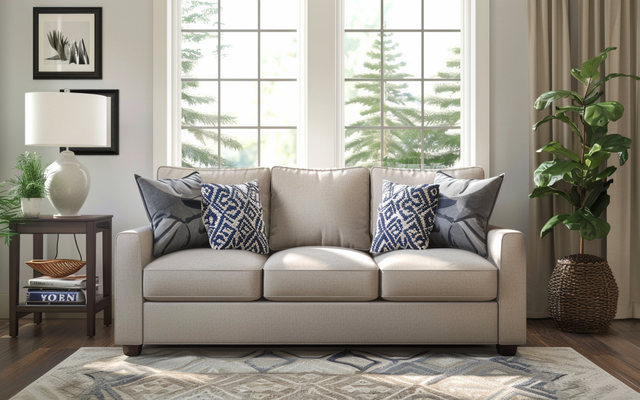 Mercury Row Perdue sofa in a living room setting