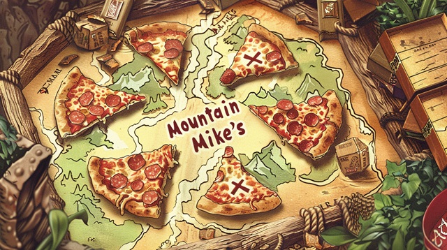 Mountain Mike's coupon treasure map