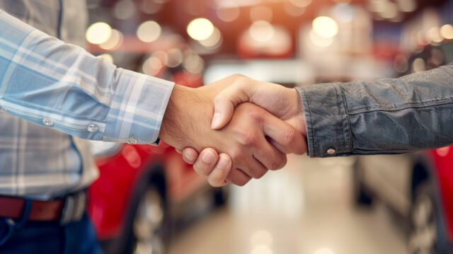 Negotiating a car deal at a dealership