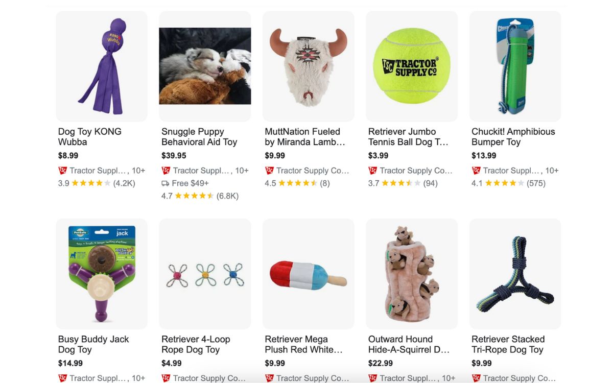 Pet Toys and Accessories