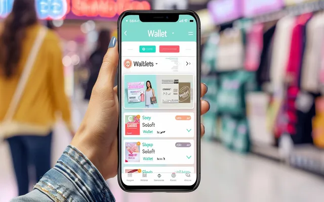 The Kohl's app Wallet with a variety of digital coupons and Kohl's Cash