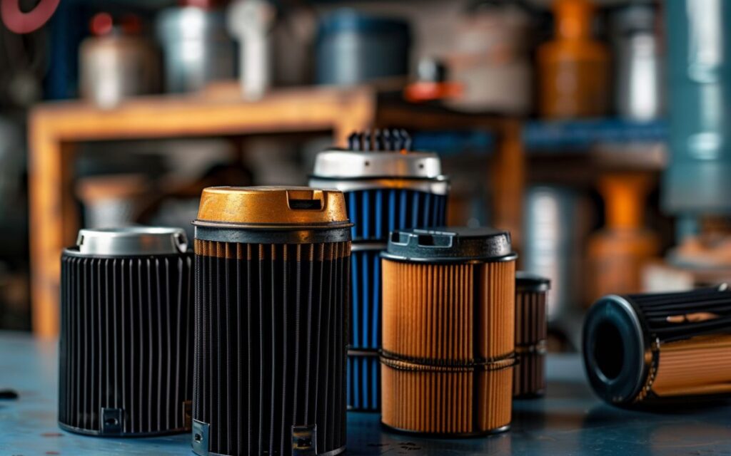 Various oil filters available on RockAuto