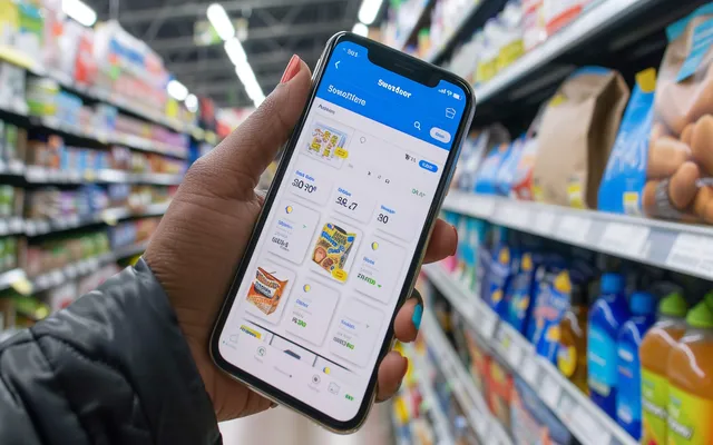 Walmart app home screen with savings features