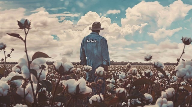 A-Carhartt-worker-in-a-field-of-cotton