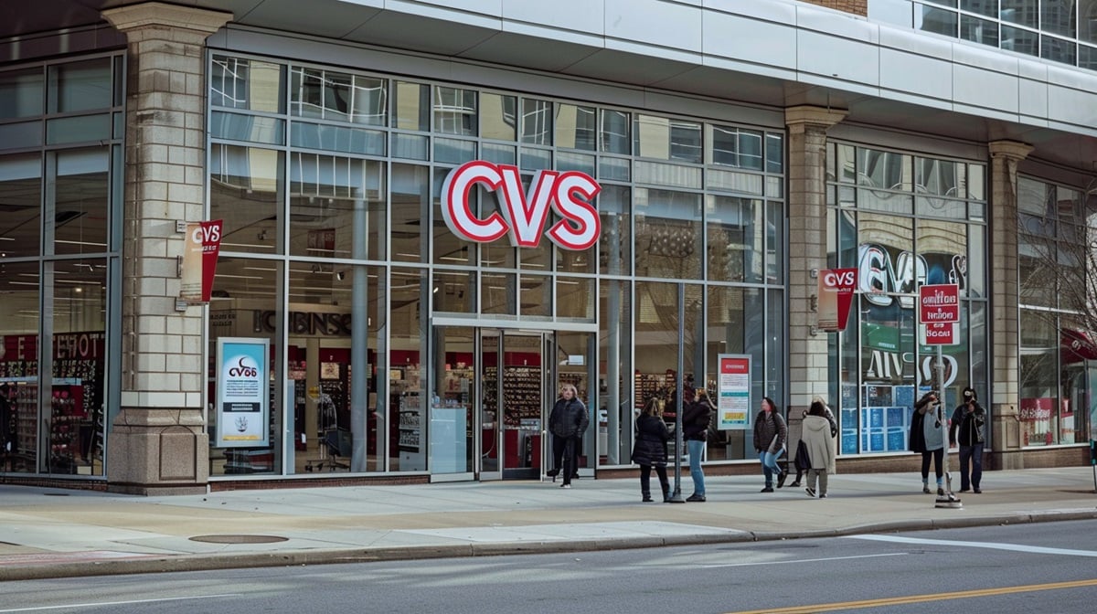 A photo of a CVS storefront