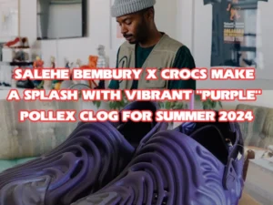 Salehe Bembury x Crocs Make a Splash with Vibrant “Purple” Pollex Clog for Summer 2024